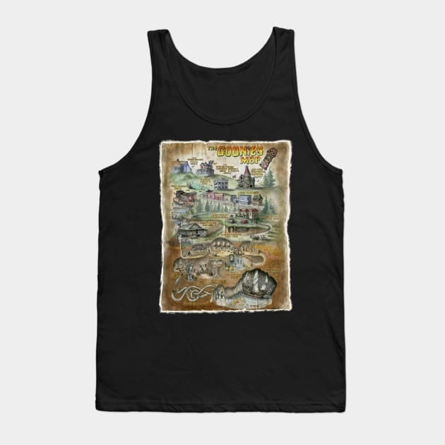 Goonies Map Tank Top by natearts